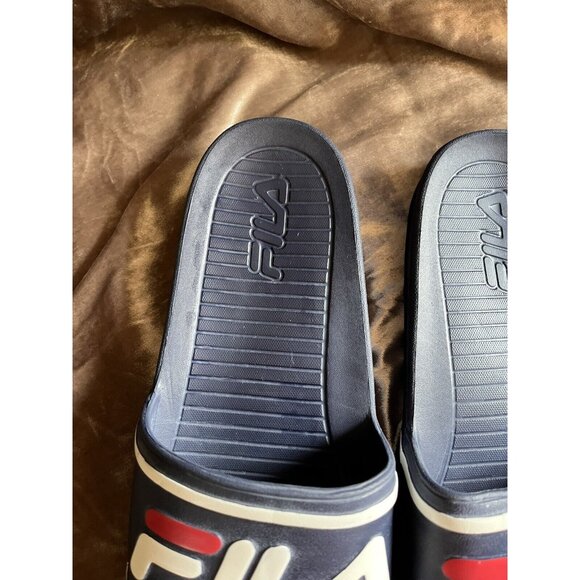 FILA AUTHENTIC SPORT SLIDE SANDALS MEN'S SIZE M-12  BLUE - Picture 4 of 16